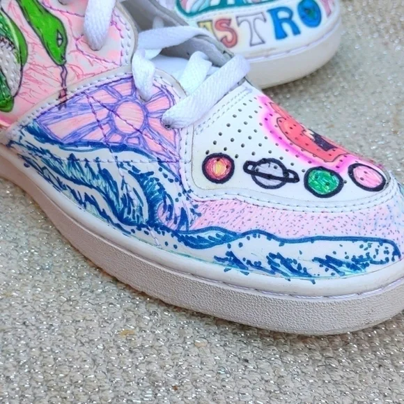 Nike Priority Low Custom 2015 Sz 8 Sneakers 641894-111 - Picture 11 of 14